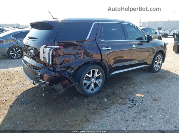 KM8R44HE2LU082082 2020 HYUNDAI PALISADE Maroon Tył prawy