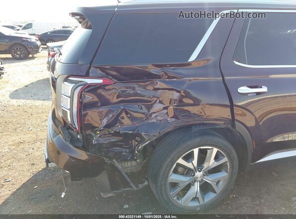 KM8R44HE2LU082082 2020 HYUNDAI PALISADE Maroon Widok z przodu