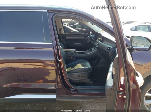 KM8R44HE2LU082082 2020 HYUNDAI PALISADE Maroon Widok wnętrza z przodu