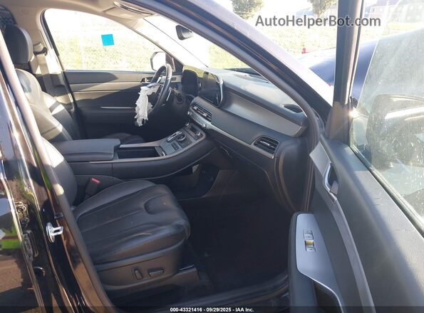 KM8R44HE3LU117972 2020 HYUNDAI PALISADE Black Widok wnętrza z przodu