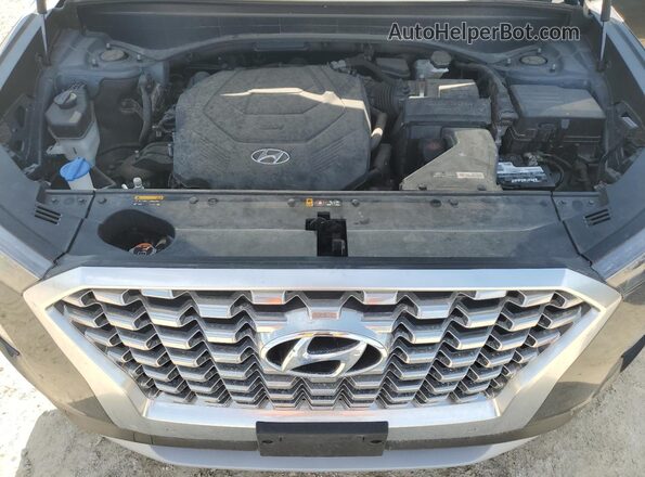 KM8R44HE4LU060584 2020 HYUNDAI PALISADE Charcoal Widok komory silnika