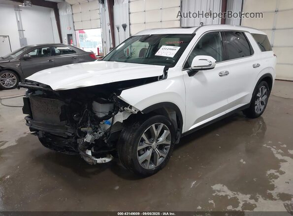 KM8R44HE4NU344980 2022 HYUNDAI PALISADE White Vista tres cuartos delantera izquierda