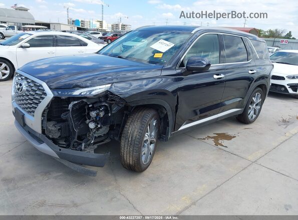 KM8R44HE9LU171079 2020 HYUNDAI PALISADE Dark Blue Передняя левая четверть
