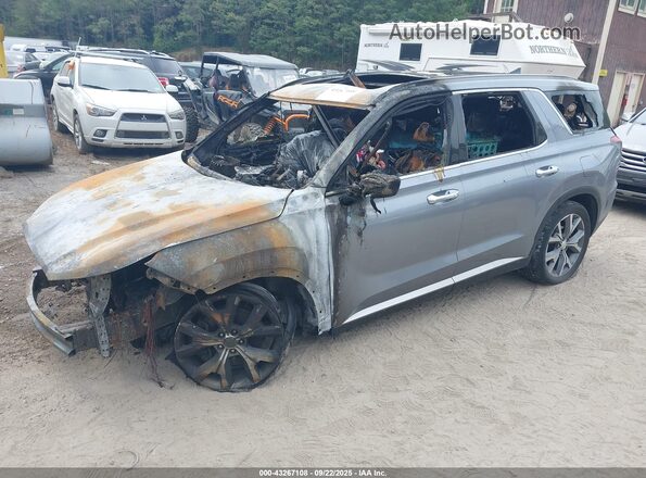 KM8R4DHE1LU040101 2020 HYUNDAI PALISADE Silver Vista tres cuartos delantera izquierda