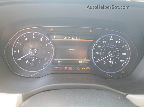 KM8R4DHE1LU080436 2020 HYUNDAI PALISADE Black ხელსაწყოთა პანელის ხედი
