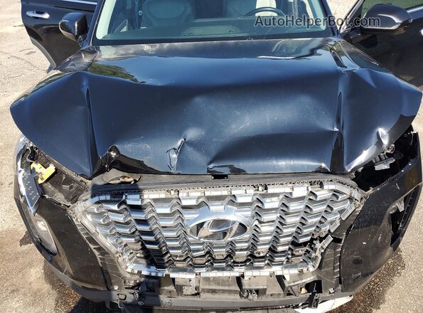 KM8R4DHE1LU080436 2020 HYUNDAI PALISADE Black ძრავის განყოფილების ხედი