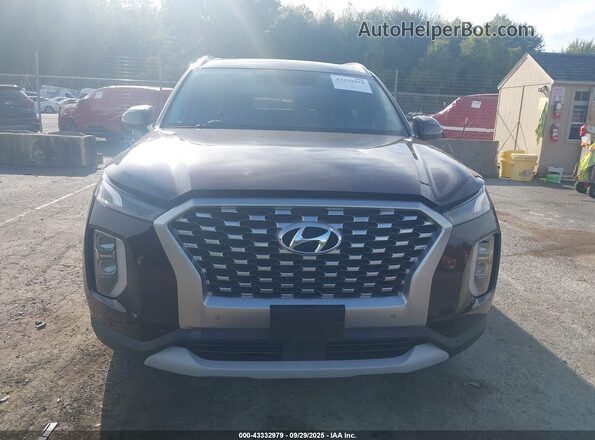 KM8R4DHE3MU189868 2021 HYUNDAI PALISADE Темно-бордовый Вид щитка приборов