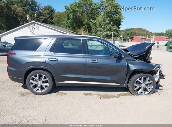 KM8R4DHE9LU028519 2020 HYUNDAI PALISADE Gray Widok wnętrza 360 stopni
