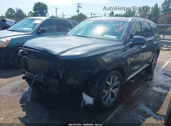 KM8R4DHEXMU261469 2021 HYUNDAI PALISADE Gray Передня ліва чверть