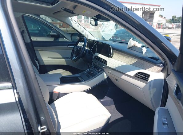 KM8R4DHEXMU261469 2021 HYUNDAI PALISADE Gray Вид салону спереду