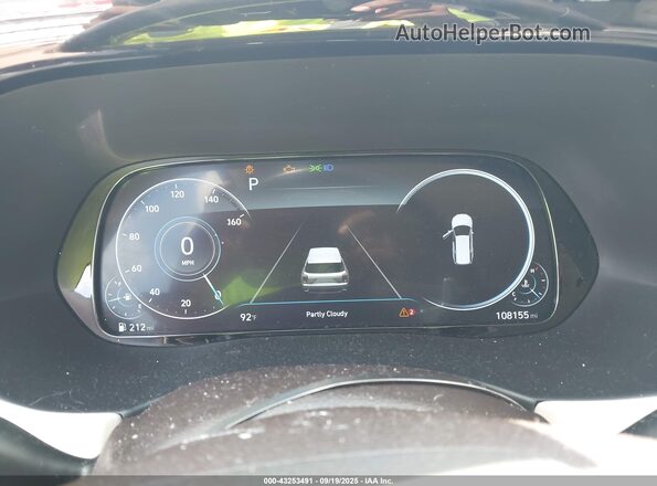 KM8R54HE0LU112046 2020 HYUNDAI PALISADE Black Вид задніх сидінь