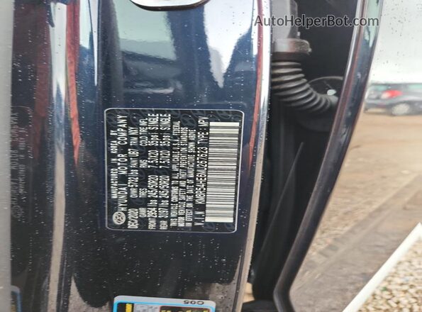 KM8R54HE6MU267623 2021 HYUNDAI PALISADE Blue Widok naklejki z numerem VIN