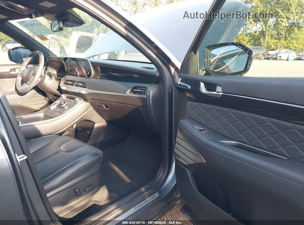 KM8R54HEXLU138475 2020 HYUNDAI PALISADE Gray Vista interior delantera