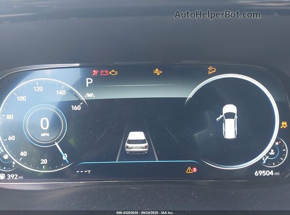 KM8R5DHE6LU124265 2020 HYUNDAI PALISADE Black Widok tylnych siedzeń