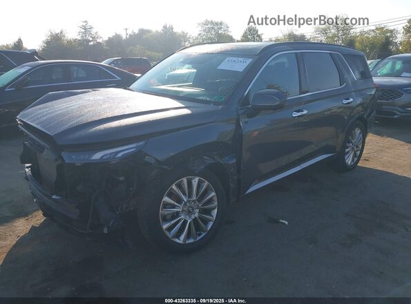 KM8R5DHE7LU040472 2020 HYUNDAI PALISADE Gray წინა მარცხენა ხედი სამი მეოთხედიდან