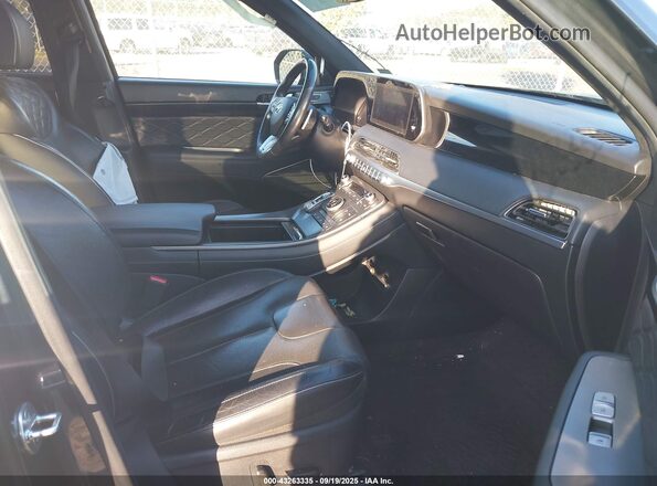 KM8R5DHE7LU040472 2020 HYUNDAI PALISADE Gray წინა სალონის ხედი