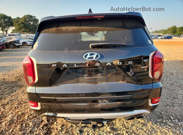 KM8R5DHE8MU249656 2021 HYUNDAI PALISADE Black უკანა ხედი
