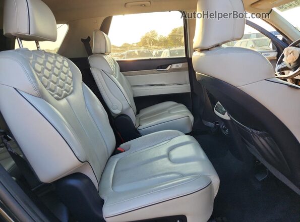 KM8R5DHE8MU249656 2021 HYUNDAI PALISADE Black უკანა სალონის ხედი