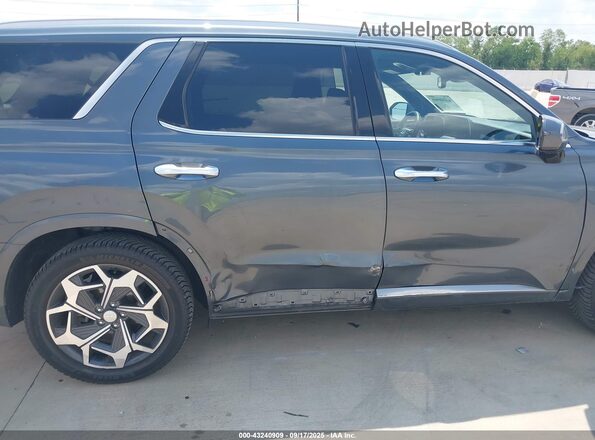 KM8R5DHE8MU320936 2021 HYUNDAI PALISADE Gray Դիմացի տեսք