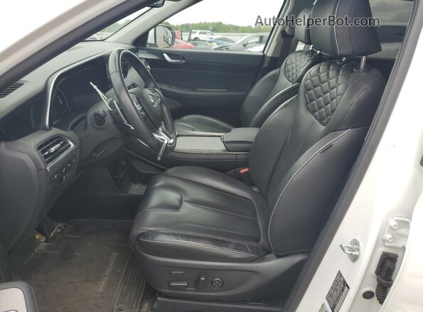 KM8R5DHEXMU234589 2021 HYUNDAI PALISADE White Vista interior delantera