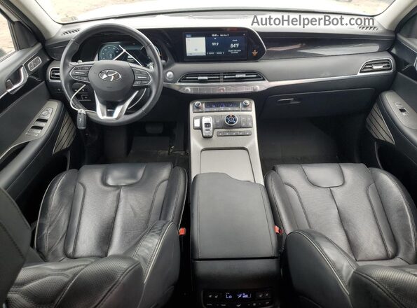 KM8R5DHEXMU234589 2021 HYUNDAI PALISADE White Vista del salpicadero