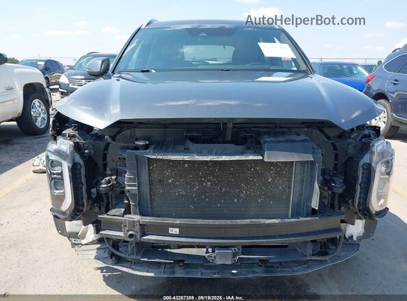 KM8R7DHE2NU465398 2022 HYUNDAI PALISADE Серый Вид задней части салона