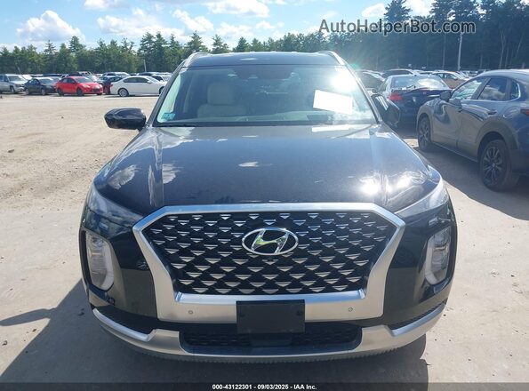 KM8R7DHE4MU256775 2021 HYUNDAI PALISADE Black Widok z przodu
