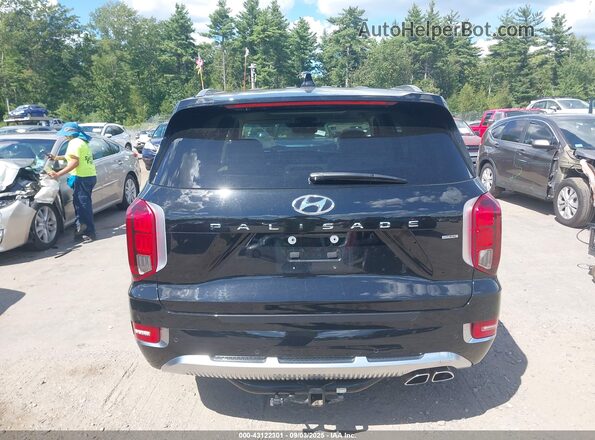 KM8R7DHE4MU256775 2021 HYUNDAI PALISADE Black Widok wnętrza z tyłu