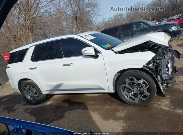 KM8R7DHE4NU401699 2022 HYUNDAI PALISADE White Vista interior de 360 grados