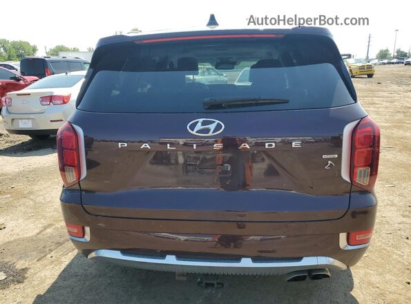 KM8R7DHE6MU319066 2021 HYUNDAI PALISADE Burgundy Vista trasera