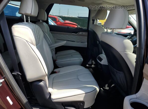 KM8R7DHE6MU319066 2021 HYUNDAI PALISADE Burgundy Vista interior trasera