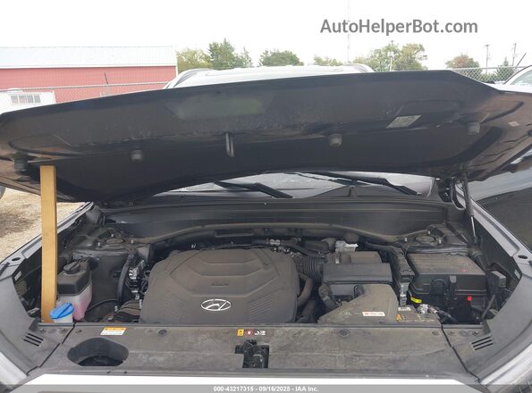 KM8R7DHE9MU206339 2021 HYUNDAI PALISADE CALLIGRAPHY Black Rear view