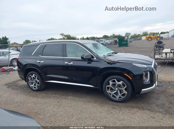 KM8R7DHE9MU206339 2021 HYUNDAI PALISADE CALLIGRAPHY Black Rear interior view