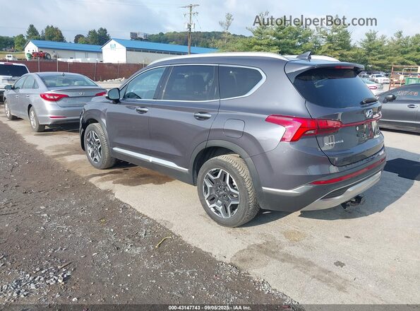 KM8S3DA12MU004866 2021 HYUNDAI SANTA FE HYBRID Gray უკანა მარცხენა