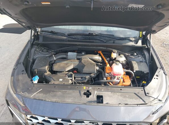 KM8S3DA12MU004866 2021 HYUNDAI SANTA FE HYBRID Gray უკანა ხედი