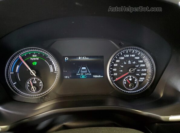 KM8S3DA18MU005388 2021 HYUNDAI SANTA Silver Вид щитка приладів