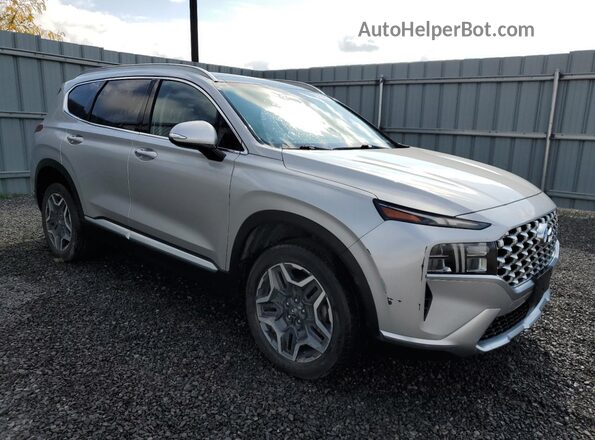 KM8S3DA18MU005388 2021 HYUNDAI SANTA Silver Передня права чверть