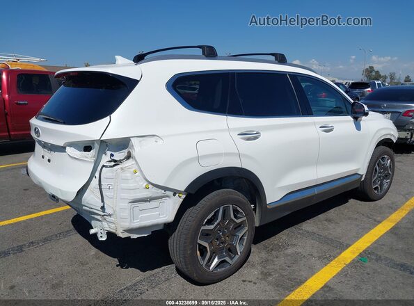 KM8S7DA2XPU078389 2023 HYUNDAI SANTA FE PLUG-IN HYBRID White Trasero derecho