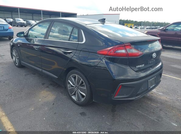 KMHC05LC6HU021046 2017 HYUNDAI IONIQ HYBRID Черный Задняя левая четверть