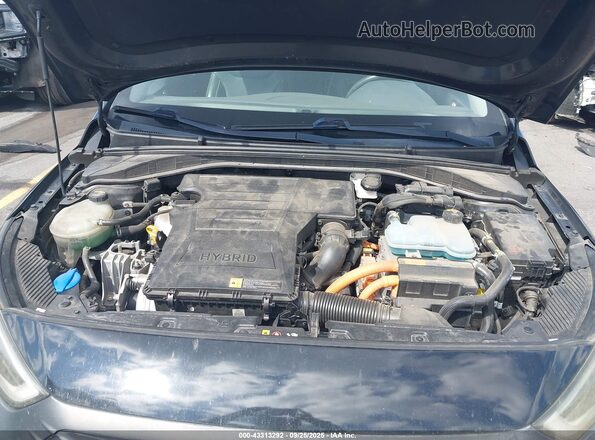 KMHC05LC6HU021046 2017 HYUNDAI IONIQ HYBRID Черный Вид сзади