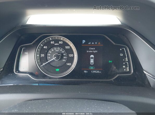 KMHC65LC2LU232414 2020 HYUNDAI IONIQ HYBRID Blue Հետևի նստատեղերի տեսք