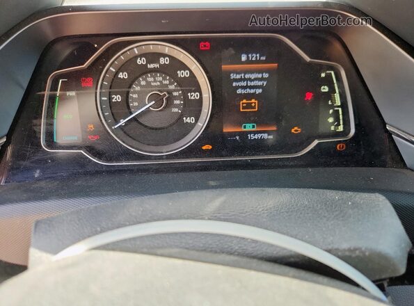 KMHC65LC6LU242752 2020 HYUNDAI IONIQ Silver Vista del cuadro de instrumentos