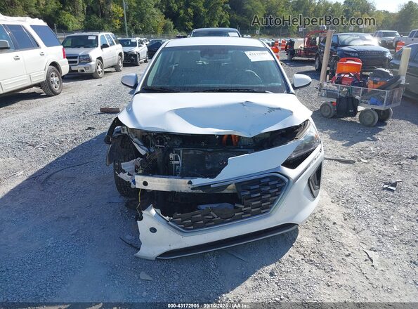 KMHC65LC9NU270208 2022 HYUNDAI IONIQ HYBRID White ხელსაწყოთა პანელის ხედი