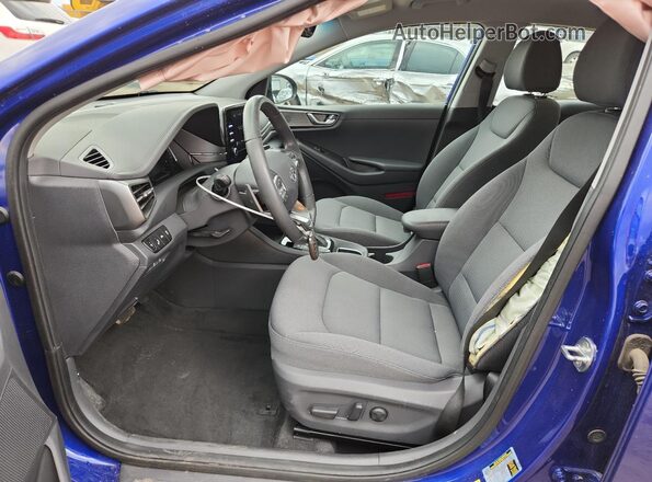 KMHC75LDXMU249534 2021 HYUNDAI IONIQ Blue Սալոնի դիմացի տեսք
