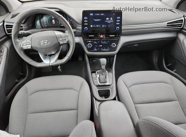 KMHC75LDXMU249534 2021 HYUNDAI IONIQ Blue Առջևի վահանակի տեսք