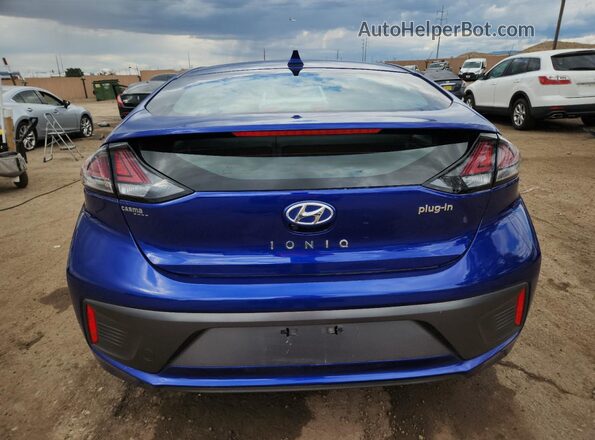 KMHC75LDXMU249534 2021 HYUNDAI IONIQ Blue Հետևի տեսք