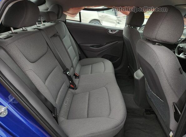KMHC75LDXMU249534 2021 HYUNDAI IONIQ Blue Հետևի նստատեղերի տեսք