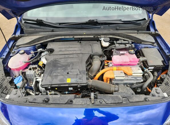 KMHC75LDXMU249534 2021 HYUNDAI IONIQ Blue Սալոնի հետևի տեսք