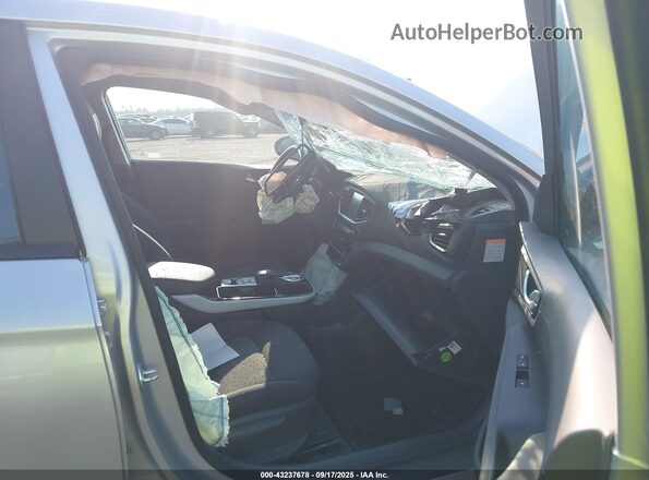 KMHC75LH2KU037615 2019 HYUNDAI IONIQ ELECTRIC Silver Widok wnętrza z przodu