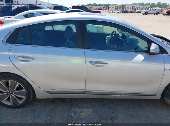 KMHC85LC8HU023423 2017 HYUNDAI IONIQ HYBRID Silver Սալոնի հետևի տեսք
